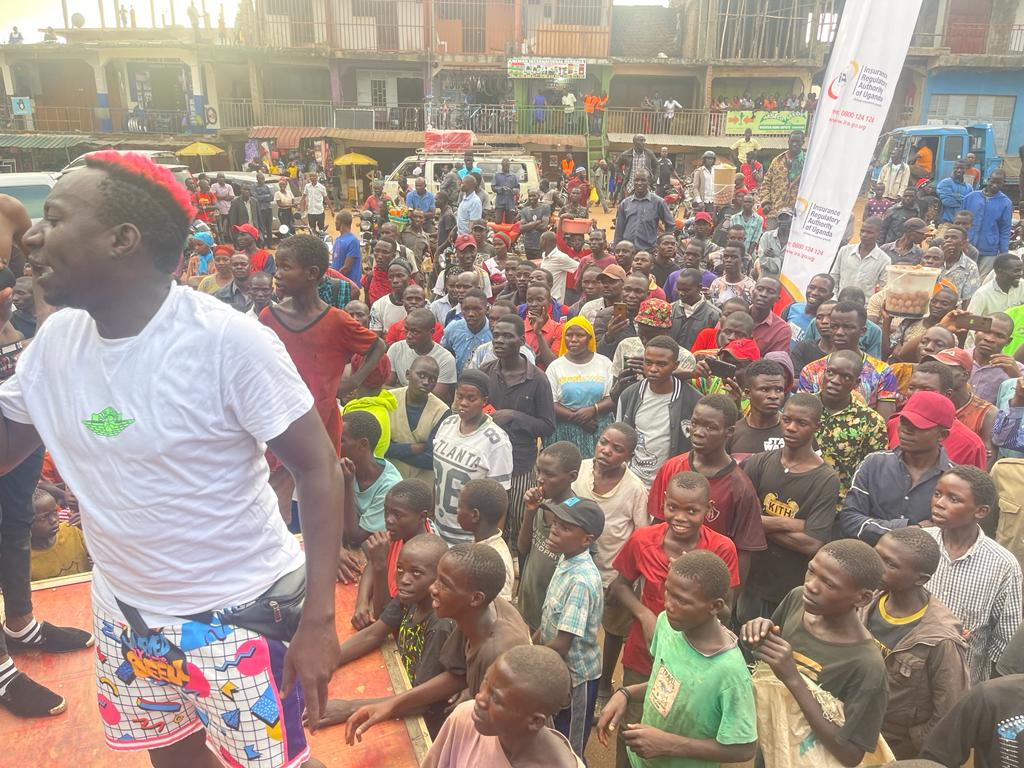 masses in Mbale gathered to listen to insurance messages
